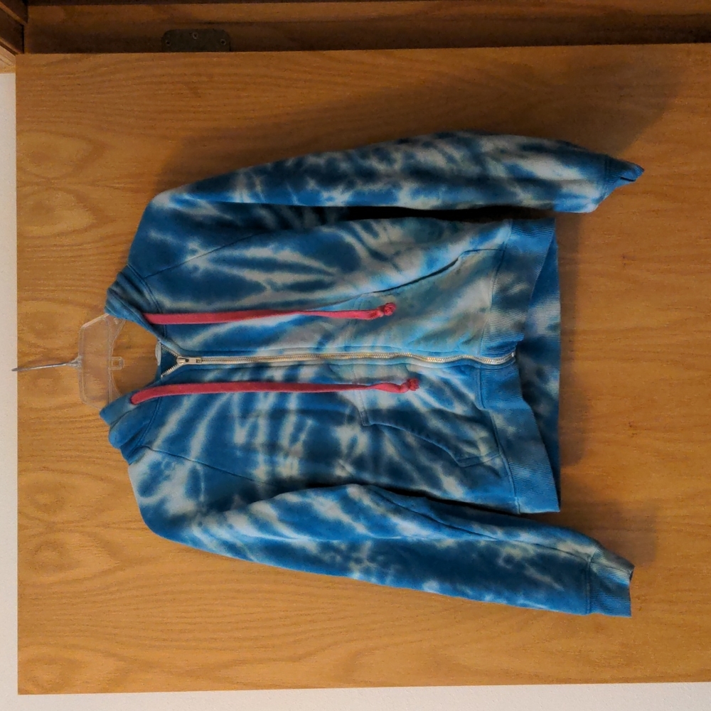 Warm Blue Tie-dye Hoodie XS